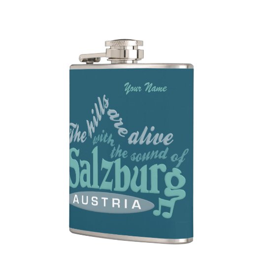 Aangepaste monogram Salzburg Heupfles (Links)