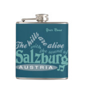 Aangepaste monogram Salzburg Heupfles (Voorkant)