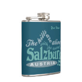 Aangepaste monogram Salzburg Heupfles (Rechts)