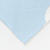 Aangepaste Monogram Schattigee Girly Blue Cloud Gi Fleece Deken (Hoek)