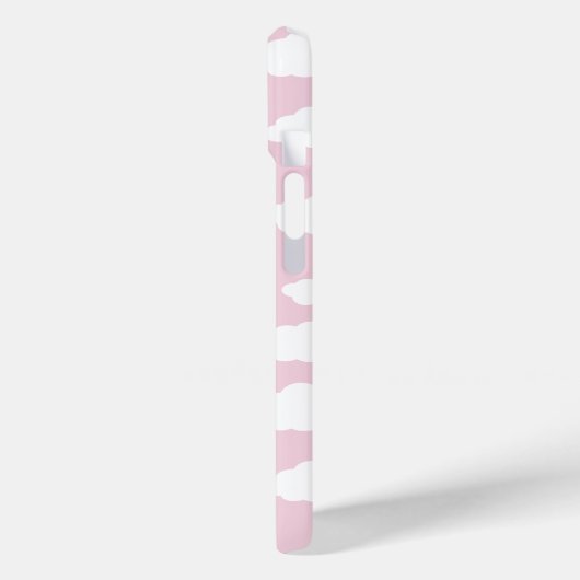 Aangepaste Monogram Schattigee Girly Pink Cloud Gi Case-Mate iPhone Case (Achterkant / Links)