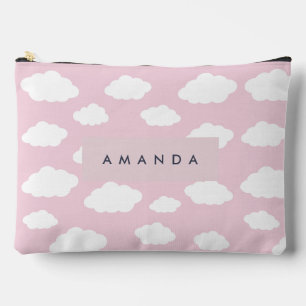 Aangepaste Monogram Schattigee Girly Pink Cloud Gi Etui