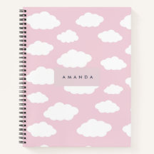 Aangepaste Monogram Schattigee Girly Pink Cloud Gi