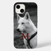 Aangepaste Monogram Schattigee hondenfoto Apple X| Case-Mate iPhone Case (Achterkant)