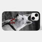 Aangepaste Monogram Schattigee hondenfoto Apple X| Case-Mate iPhone Case (Achterkant (horizontaal))