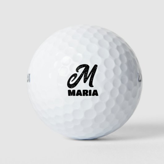 AANGEPASTE MONOGRAM SCRIPT GOLFBALLEN VOOR MAM (Voorkant)