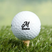 AANGEPASTE MONOGRAM SCRIPT GOLFBALLEN VOOR MAM (Insitu Shirt)