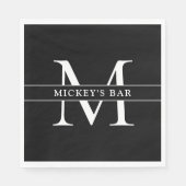 Aangepaste monogram servet (Voorkant)