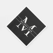 Aangepaste monogram servet (Hoek)