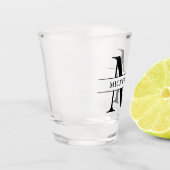 Aangepaste monogram shot glas (Links)