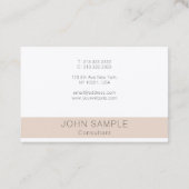 Aangepaste Monogram Sjabloon Modern Professional Visitekaartje (Achterkant)