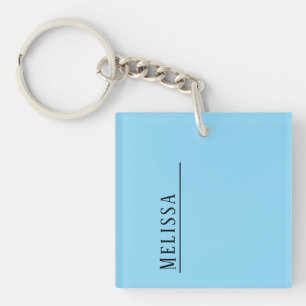 Aangepaste monogram Sleutelhanger in elegante kleu