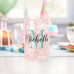 Aangepaste monogram soda kan vorm drink glas cadea