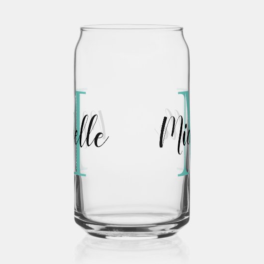 Aangepaste monogram soda kan vorm drink glas cadea (Rechts)