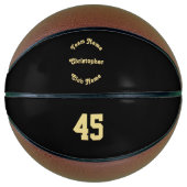 Aangepaste Monogram Speler Team Club Naam Nummer Basketbal (Voorkant)