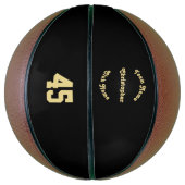 Aangepaste Monogram Speler Team Club Naam Nummer Basketbal (Verticaal)
