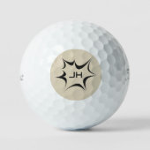 Aangepaste monogram spelgolf golfballen (Voorkant)