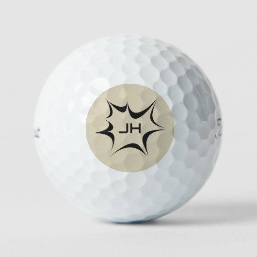Aangepaste monogram spelgolf golfballen (Voorkant)