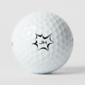Aangepaste monogram spelgolf golfballen (Voorkant)