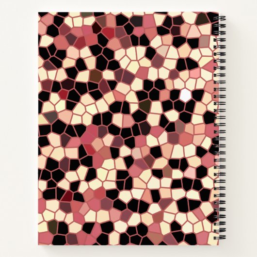 Aangepaste monogram spiraal voor aangepaste naam notitieboek (Achterkant)