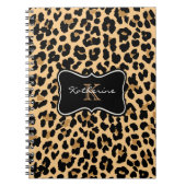 Aangepaste monogram spiral notebook notitieboek (Voorkant)