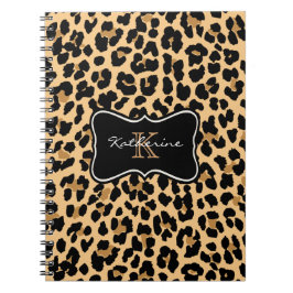 Aangepaste monogram spiral notebook notitieboek