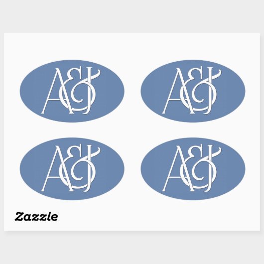 Aangepaste monogram stickers (Vel)