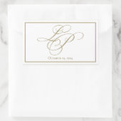 Aangepaste monogram stickers (Tas)