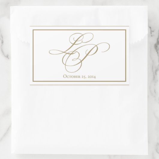 Aangepaste monogram stickers (Tas)