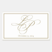 Aangepaste monogram stickers (Voorkant)