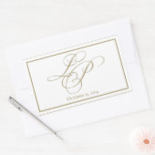 Aangepaste monogram stickers (Envelop)
