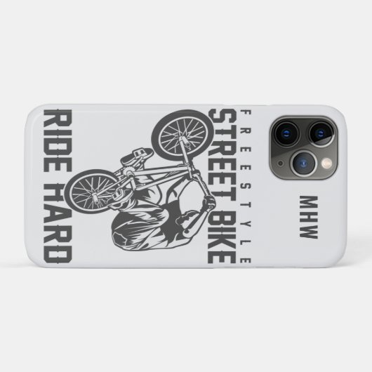 Aangepaste monogram Street Biking-telefoongevallen Case-Mate iPhone Case (Achterkant (horizontaal))