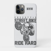 Aangepaste monogram Street Biking-telefoongevallen Case-Mate iPhone Case (Achterkant)