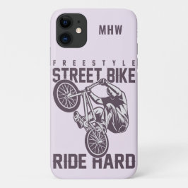 Aangepaste monogram Street Biking-telefoongevallen Case-Mate iPhone Case