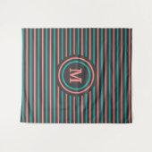 Aangepaste monogram stripes Patroontapes Wandkleed (Voorkant (horizontaal))