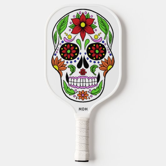 Aangepaste monogram Suikerhuid Pickleball Paddle (Achterkant)