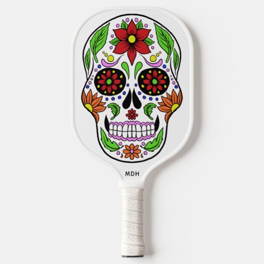 Aangepaste monogram Suikerhuid Pickleball Paddle (Voorkant)