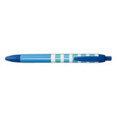 Aangepaste monogram tapepatroon blauwe inkt pen (Achterkant)