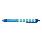 Aangepaste monogram tapepatroon blauwe inkt pen (Bodem)