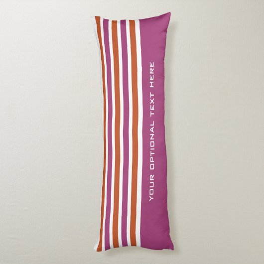 Aangepaste monogram tapepatroon lichaamskussen (Achterkant (Verticaal))