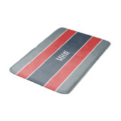 Aangepaste monogram tapepatroon voor stripes Patro Badmat (Gekanteld)