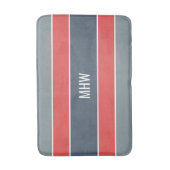 Aangepaste monogram tapepatroon voor stripes Patro Badmat (Voorkant Verticaal)