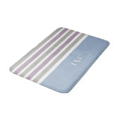Aangepaste monogram tapepatroon voor stripes Patro Badmat (Gekanteld)
