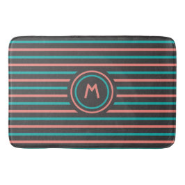 Aangepaste monogram tapepatroon voor stripes Patro Badmat