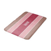 Aangepaste monogram tapepatroon voor stripes Patro Badmat (Gekanteld)