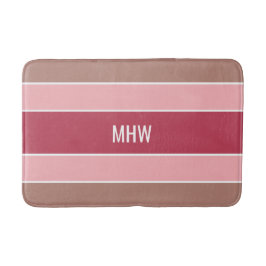 Aangepaste monogram tapepatroon voor stripes Patro Badmat