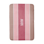 Aangepaste monogram tapepatroon voor stripes Patro Badmat (Voorkant Verticaal)