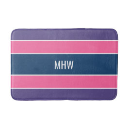 Aangepaste monogram tapepatroon voor stripes Patro Badmat