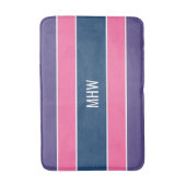 Aangepaste monogram tapepatroon voor stripes Patro Badmat (Voorkant Verticaal)