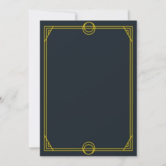 Aangepaste Monogram tarot kaart bruiloft opslaan v (Achterkant)